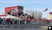 The stands were full. Photo by Pinedale Online.