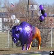 Buffalo mascot. Photo by Pinedale Online.