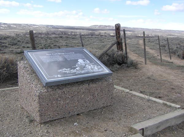New Fork Historical Marker. Photo by Pinedale Online.