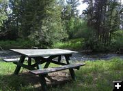 Picnic by stream. Photo by Pinedale Online.