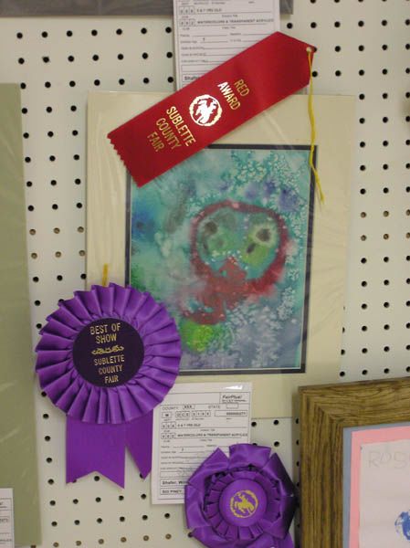 Youth art winner. Photo by Pinedale Online.
