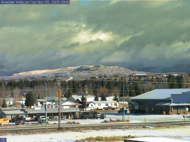 New snow. Photo by Pinedale Webcam.