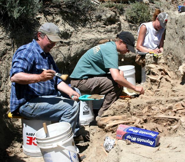 Wardell Buffalo Trap Dig. Photo by Pinedale Online.