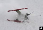 Skier Crash. Photo by Clint Gilchrist, Pinedale Online.