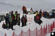 SnoCross Spectators. Photo by Clint Gilchrist, Pinedale Online.