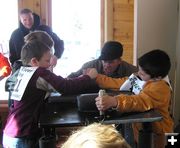 Arm Wrestling Tournament. Photo by Dawn Ballou, Pinedale Online.