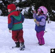 Fun in the snow. Photo by Dawn Ballou, Pinedale Online.