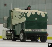 Zammin the ice. Photo by Pinedale Online.