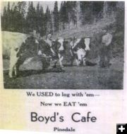Boyds Cafe in Pinedale. Photo by Pinedale Online.