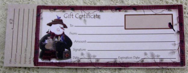 Gift Certificates. Photo by Pinedale Online.