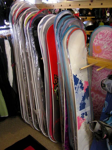 Snowboards. Photo by Dawn Ballou, Pinedale Online!.