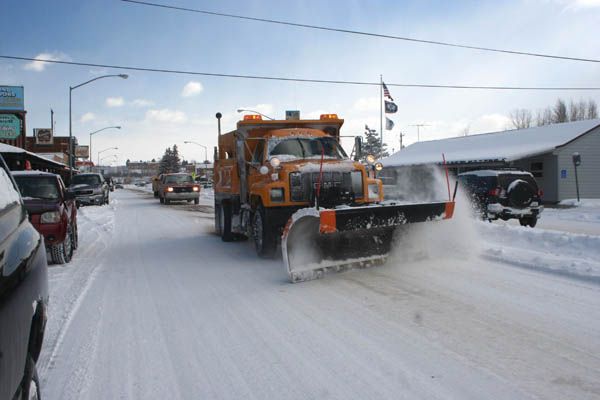 Snowplow. Photo by Clint Gilchrist, Pinedale Online!.