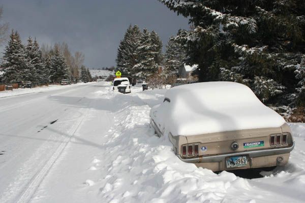 Snowed in. Photo by Clint Gilchrist, Pinedale Online!.