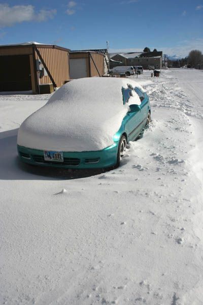 Buried. Photo by Clint Gilchrist, Pinedale Online!.