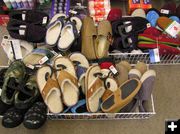 Slippers and Slip-ons. Photo by Dawn Ballou, Pinedale Online!.