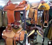 Saddles. Photo by Dawn Ballou, Pinedale Online!.