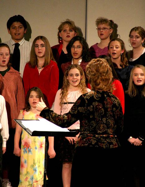 Choir. Photo by Pam McCulloch, Pinedale Online.