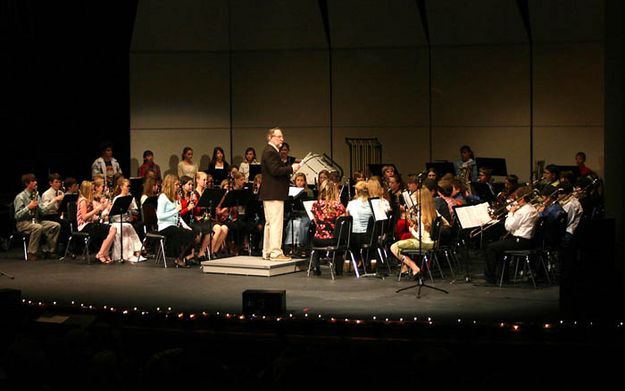 Middle School Band. Photo by Pam McCulloch, Pinedale Online.