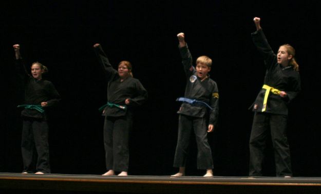 Karate Demonstration. Photo by Pam McCulloch, Pinedale Online.