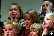 2nd Graders Sing. Photo by Pam McCulloch, Pinedale Online.