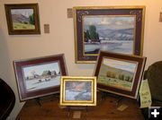Bart Walker Oil Paintings. Photo by Dawn Ballou, Pinedale Online.