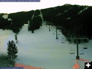 Not foggy at White Pine. Photo by White Pine lodge webcam.