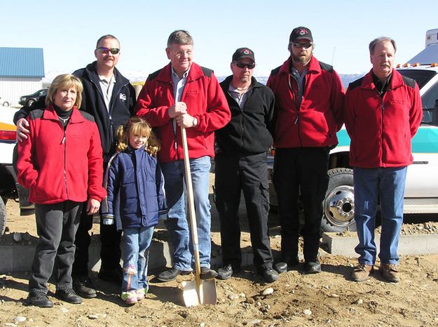 SEMS with Governor Dave. Photo by Dawn Ballou, Pinedale Online.