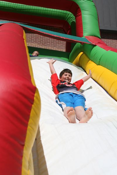 Inflatable Slide. Photo by Pam McCulloch.