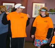 Free Training T-Shirts. Photo by Pam McCulloch.