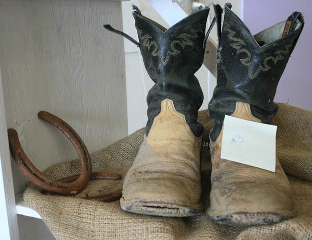 Old Boots. Photo by Dawn Ballou, Pinedale Online.