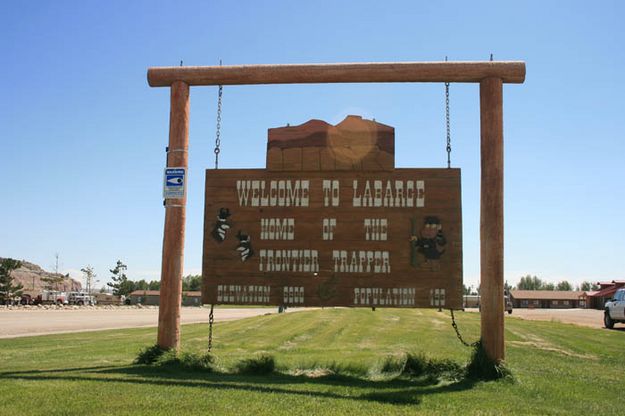 Welcome to LaBarge. Photo by Dawn Ballou, Pinedale Online.