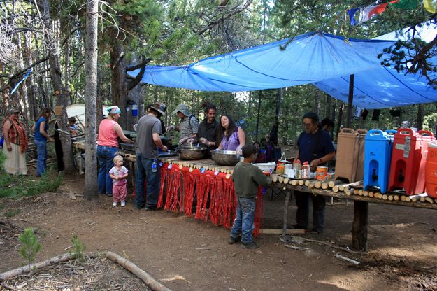 Food Line at Kiddie Village. Photo by Dawn Ballou, Pinedale Online.