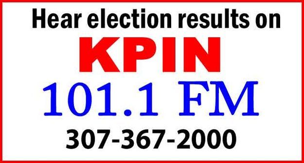 Election Results on KPIN. Photo by KPIN 101.1 FM.