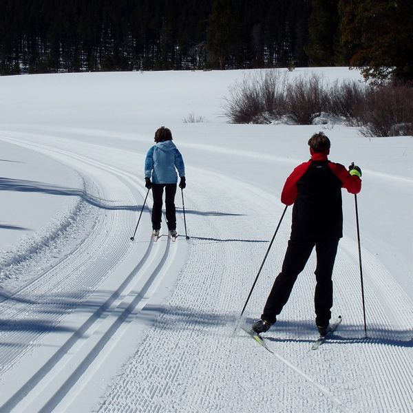 Nordic Skiers. Photo by Bob Barrett, Pinedale Ski Education Foundation.