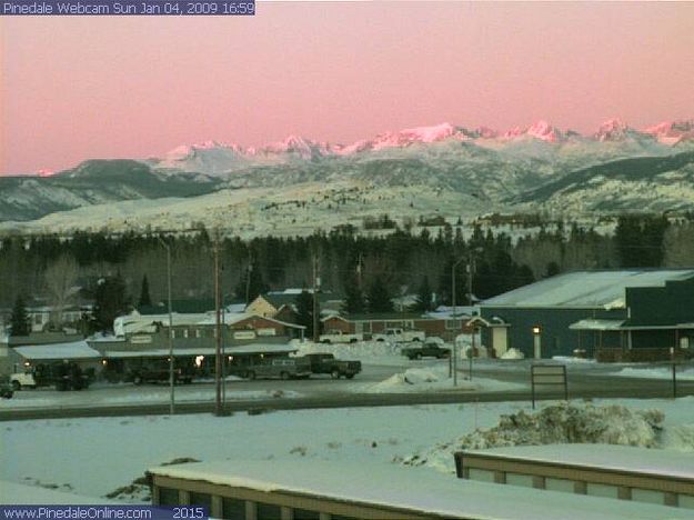 Pinedale View Jan 4. Photo by Pinedale Webcam.