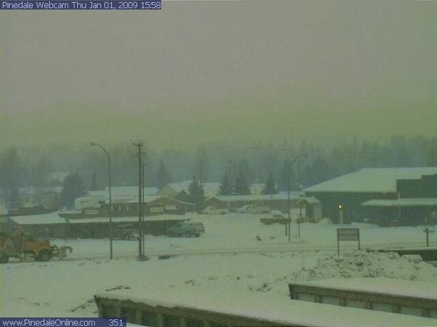 New Year's Day. Photo by Pinedale Webcam.