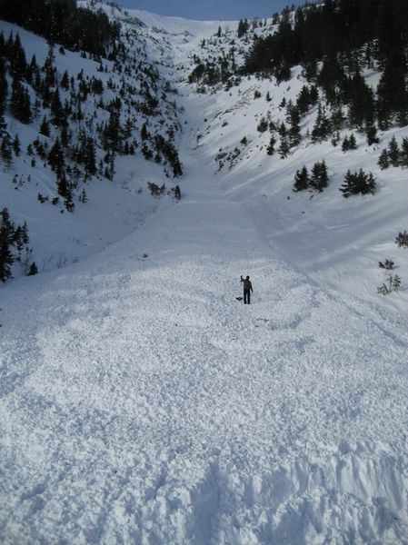 Snow Slide. Photo by Ed Smith, WYDOT.