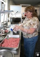 Making Hamburgers. Photo by Dawn Ballou, Pinedale Online.