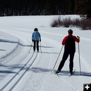 Nordic Skiers. Photo by Bob Barrett, Pinedale Ski Education Foundation.