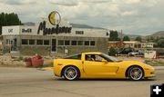 Corvettes at the Moondance Diner. Photo by Dawn Ballou, Pinedale Online.