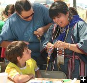 Craft activities. Photo by Dawn Ballou, Pinedale Online.