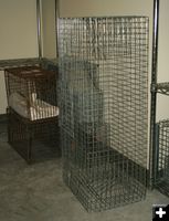 Bird Cage Trap. Photo by Dawn Ballou, Pinedale Online.