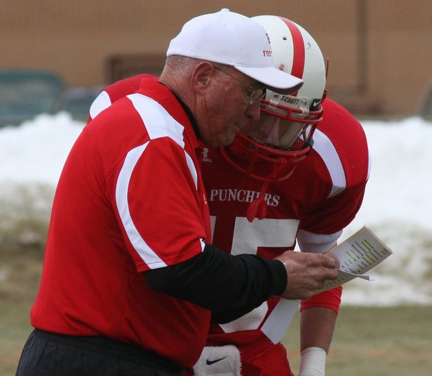 Coach Bill Lehr. Photo by Clint Gilchrist, Pinedale Online.