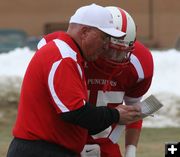 Coach Bill Lehr. Photo by Clint Gilchrist, Pinedale Online.