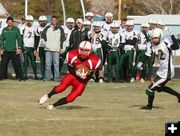 Big Piney 12 - Pinedale 7. Photo by Clint Gilchrist, Pinedale Online.