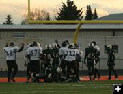 Lyman touchdown. Photo by Dawn Ballou, Pinedale Online.