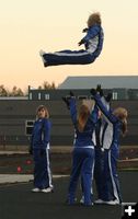Lyman Cheerleaders. Photo by Dawn Ballou, Pinedale Online.