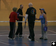 Pickleball . Photo by Pam McCulloch, Pinedale Online.