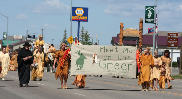 Parade Start. Photo by Pam McCulloch, Pinedale Online.