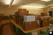 Boxes, Boxes, Boxes. Photo by Pam McCulloch, Pinedale Online.